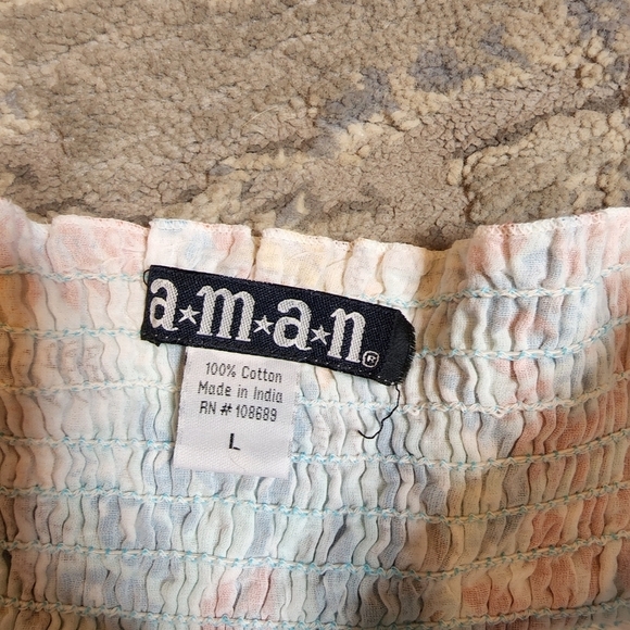 Cotton floral midi dress - Picture 2 of 12